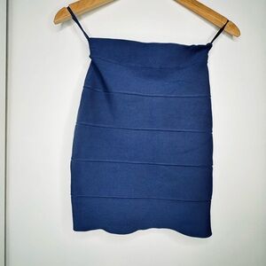 BCBGMaxAzria Navy Bandage Fabric skirt